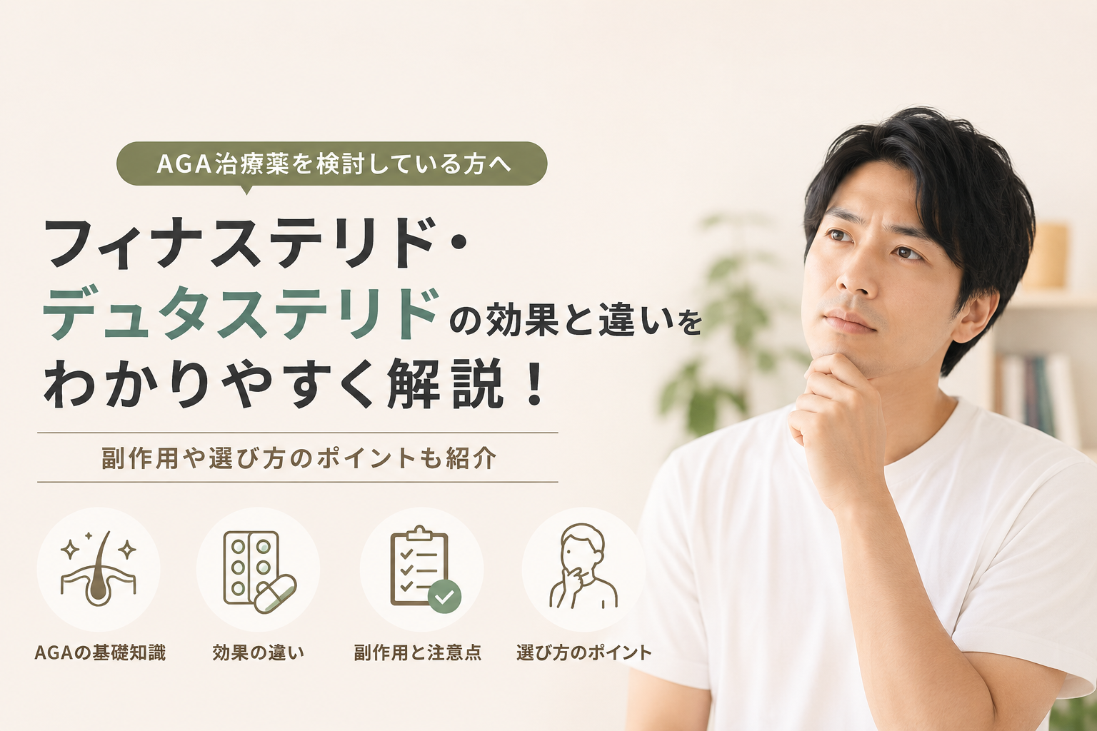 AGA治療薬フィナステリドとデュタステリドを比較