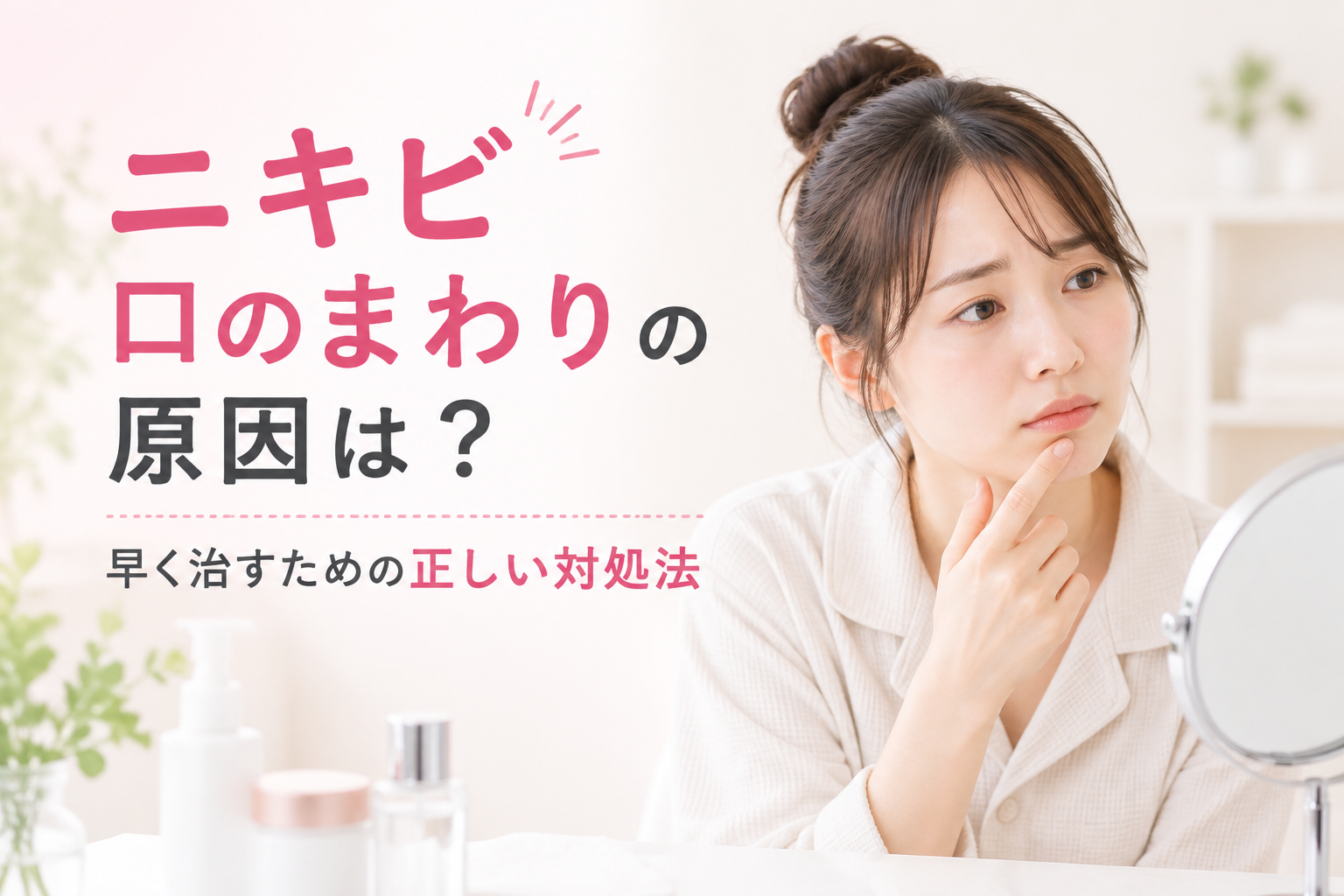 ニキビ 口のまわりの原因は?早く治すための正しい対処法