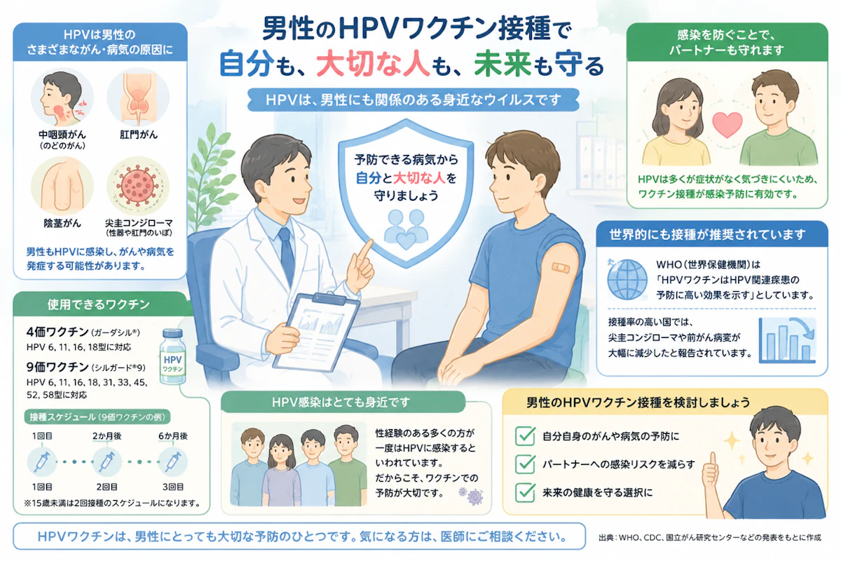 「HPVワクチンは女性だけのものだと思っていませんか？」