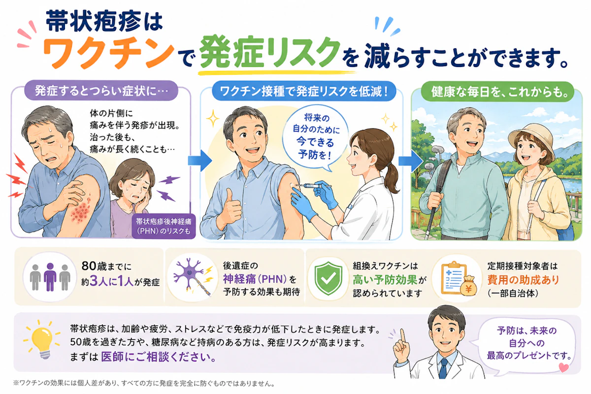 「帯状疱疹は高齢者の病気」と思っていませんか？