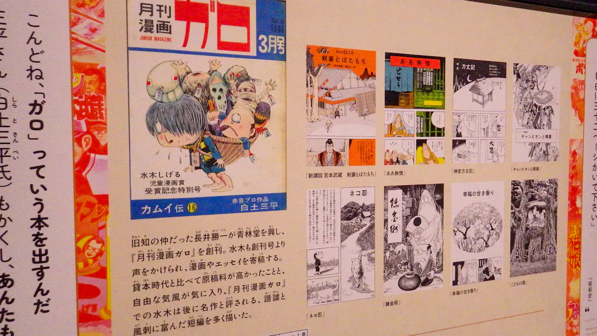 月刊漫画ガロの展示