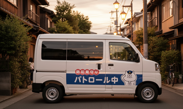 ラッピングカーの写真