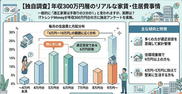 【独自調査】年収300万円層のリアルな家賃・住居費事情