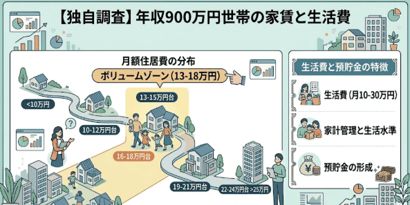 【独自調査】年収900万円世帯のリアルな家賃と生活費事情