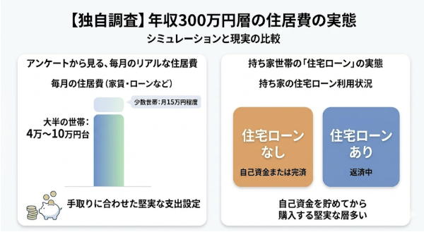 年収300万の住宅費の実態