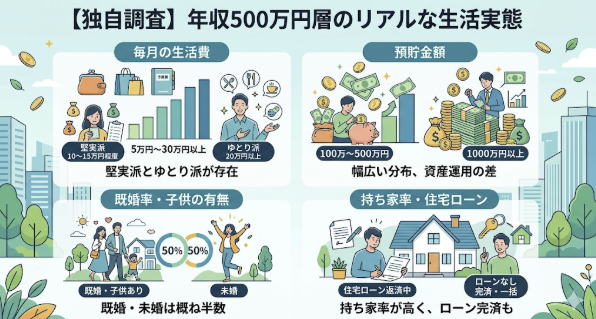 年収500万層のリアルな生活実態