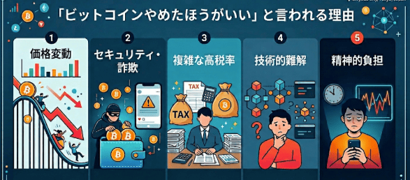 ビットコインはやめたほうがいいと言われる理由
