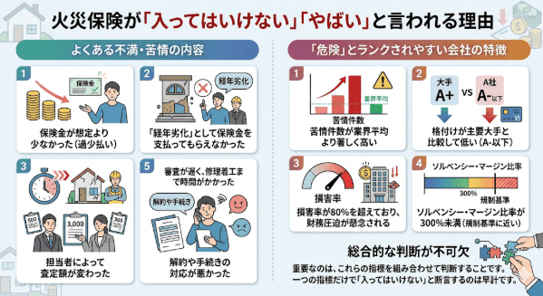 火災保険が「入ってはいけない」「やばい」と言われる理由