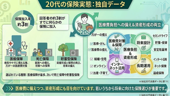 【独自調査】20代のリアルな保険加入状況と毎月の保険料