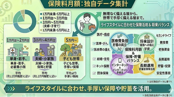 【独自調査】データで見る30代のリアルな保険料と加入している保険の種類