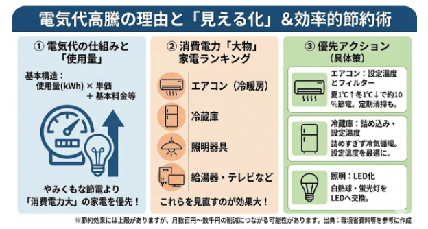 電気代高騰の理由と見える化
