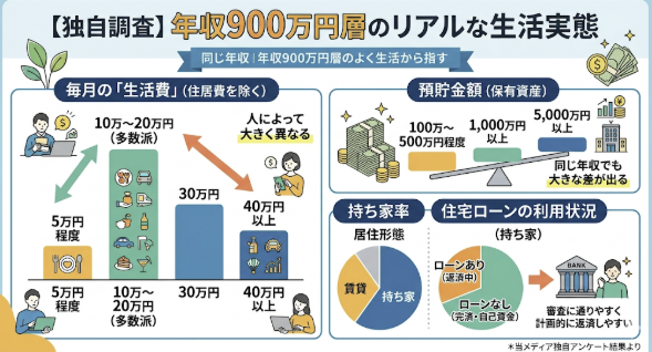 年収900万円層の生活実態