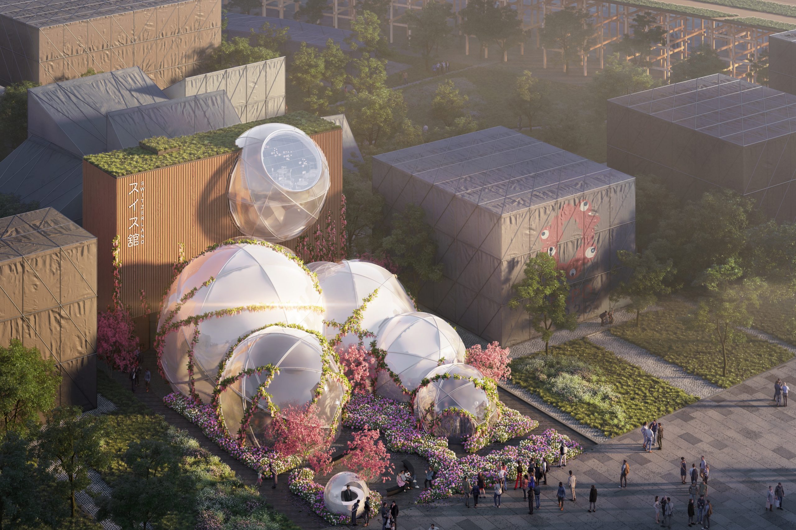 万博　EXPO2025 スイス館 ハイジ バッチ　SWISS PAVILION Heidi Connects Switzerland's Tradition and Innovation | Expo