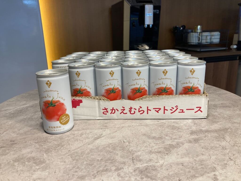 栄村特産のトマトジュース