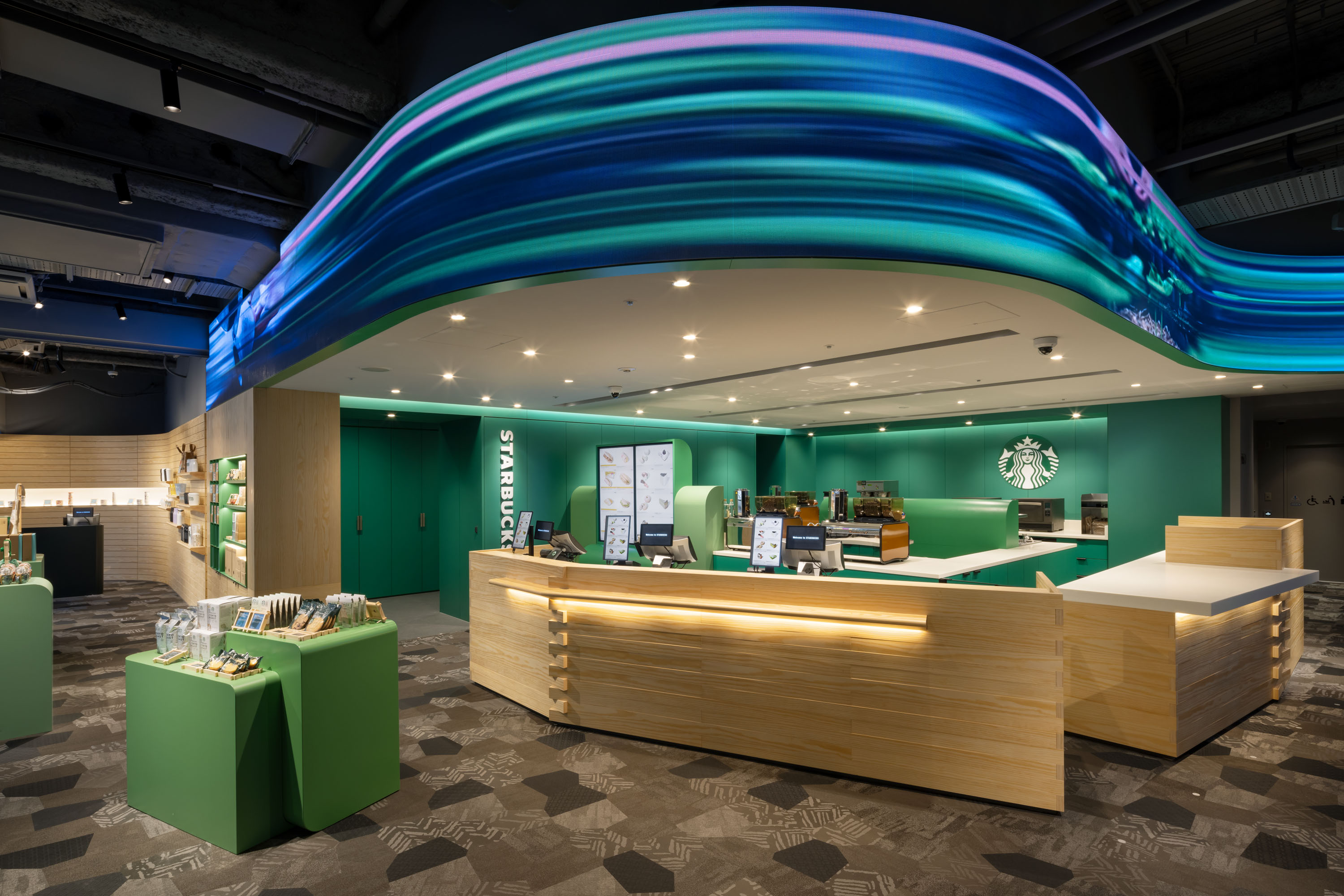 STARBUCKS COFFEE SHIBUYA TSUTAYA 2F Green Ribbon Vision