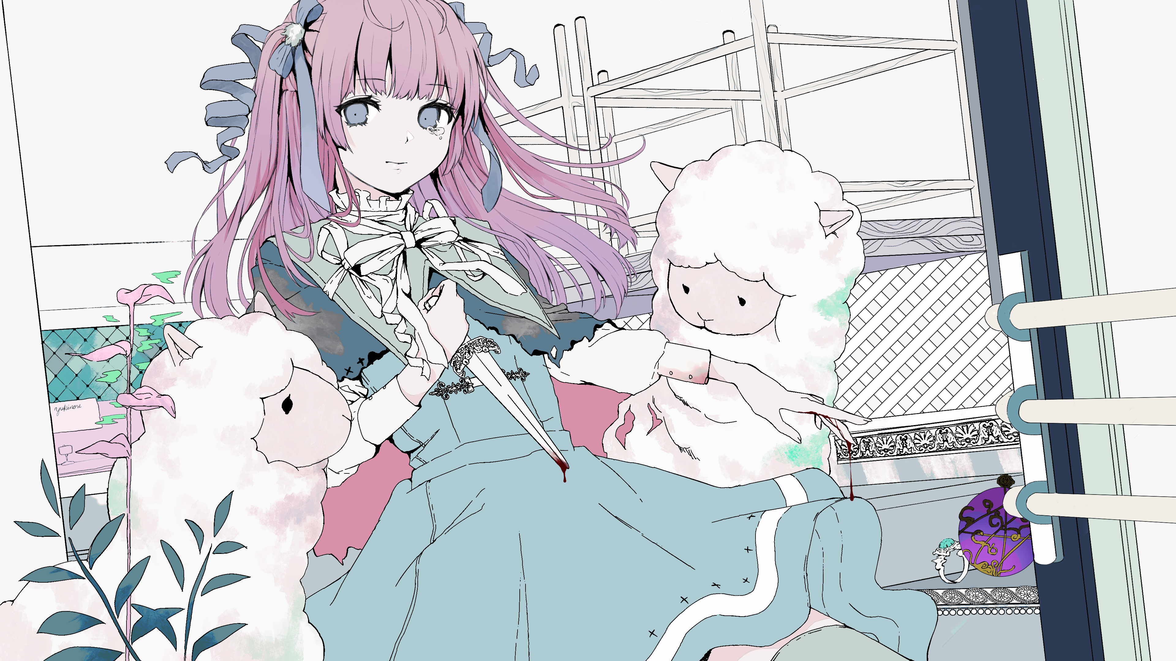 歌ってみた動画内イラスト