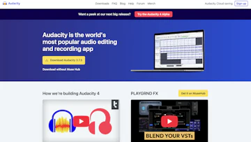 Audacity公式サイト