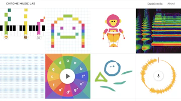 Chrome Music Lab 公式サイト画像