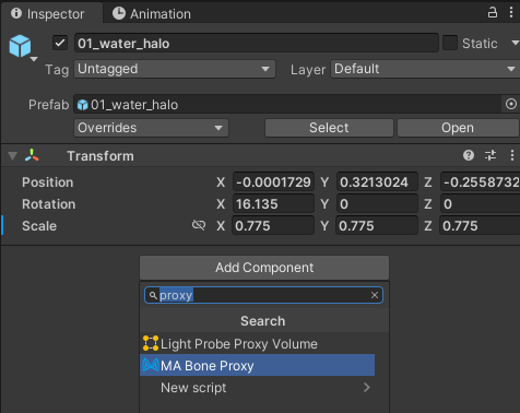 MA Bone Proxyを追加