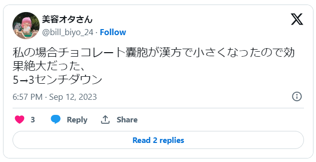 チョコレート嚢胞漢方3