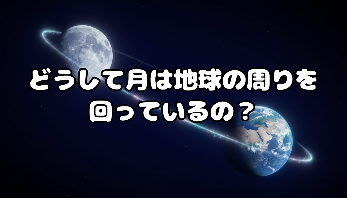 どうして月は地球の周りを回っているの?