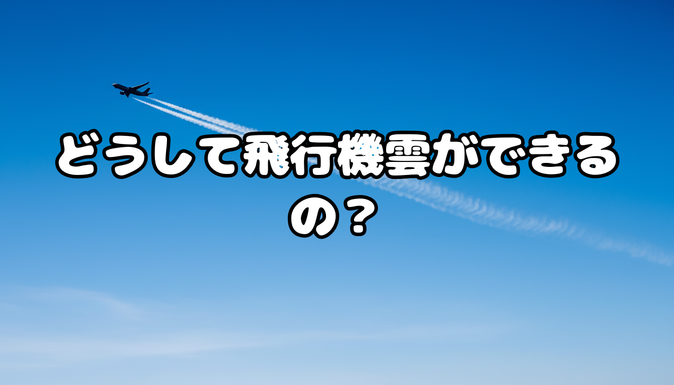 どうして飛行機雲ができるの?