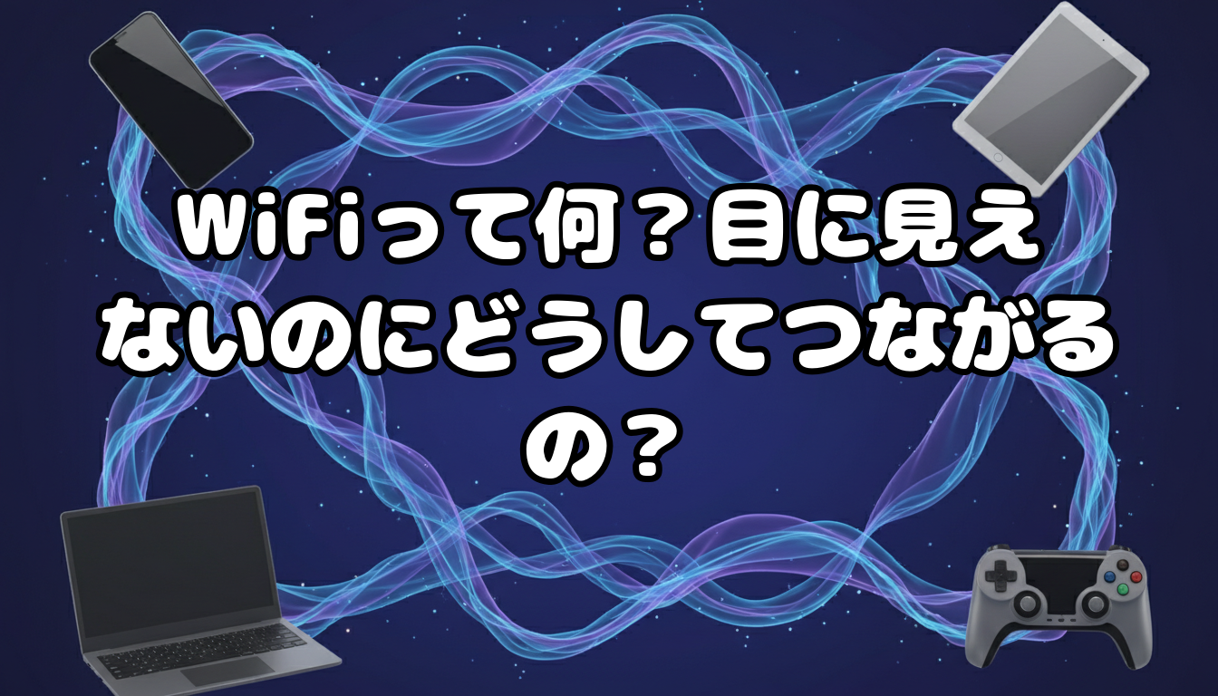WiFiって何?目に見えないのにどうしてつながるの?