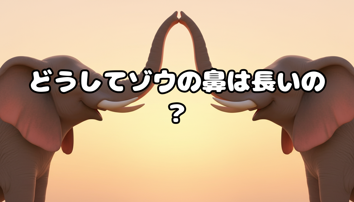 どうしてゾウの鼻は長いの?