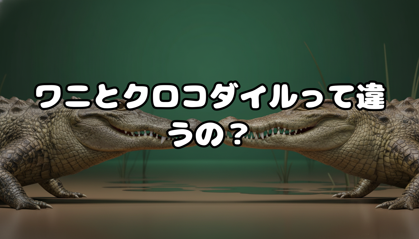 ワニとクロコダイルって違うの?