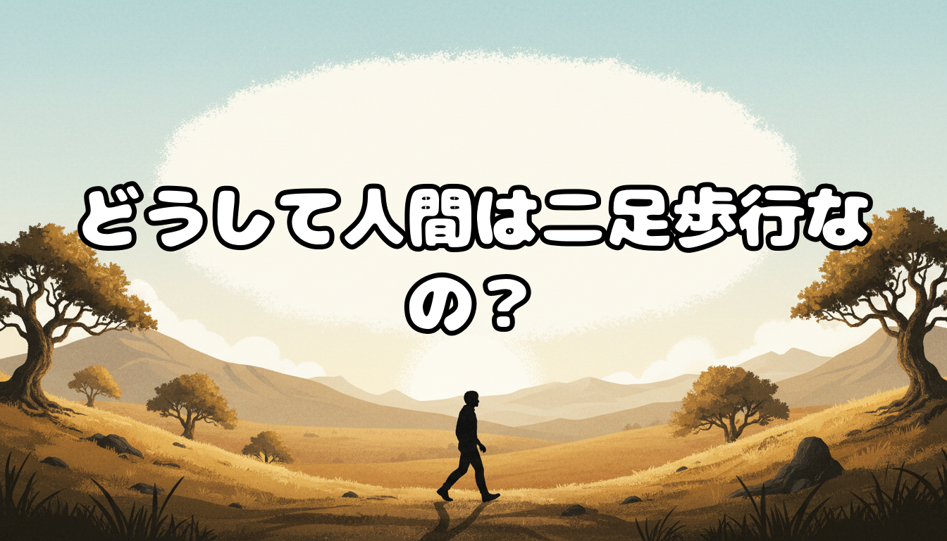 どうして人間は二足歩行なの?