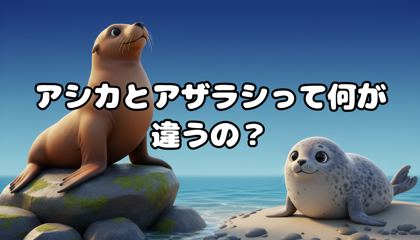 アシカとアザラシって何が違うの?