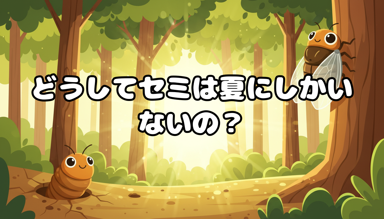 どうしてセミは夏にしかいないの?