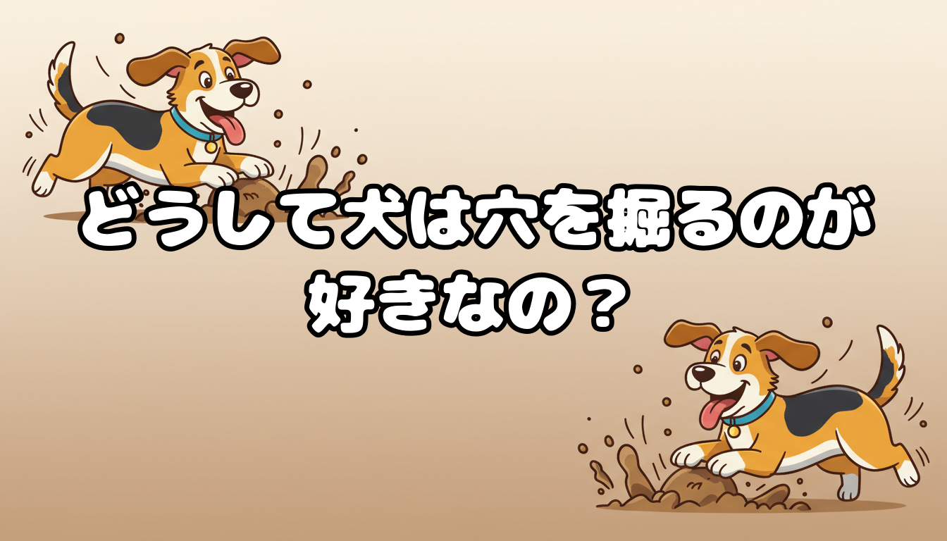 どうして犬は穴を掘るのが好きなの?