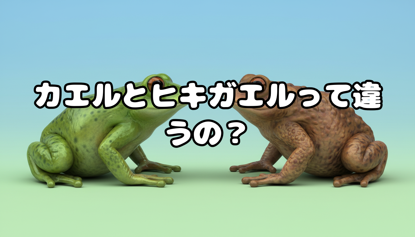 カエルとヒキガエルって違うの?