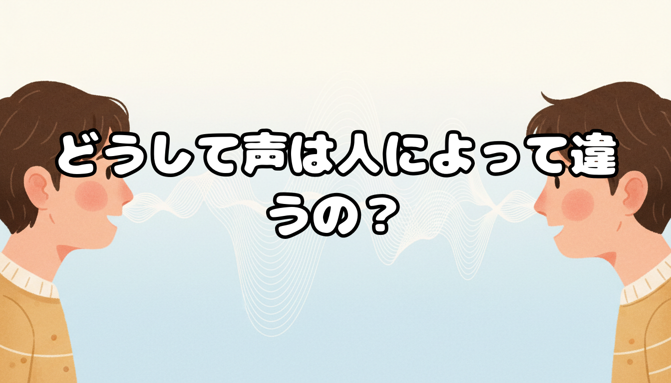 どうして声は人によって違うの?