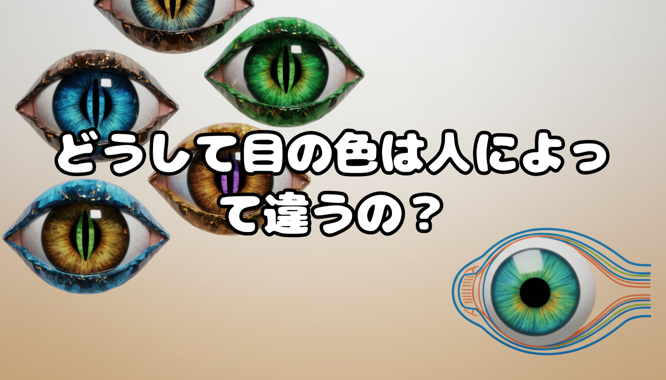 どうして目の色は人によって違うの?