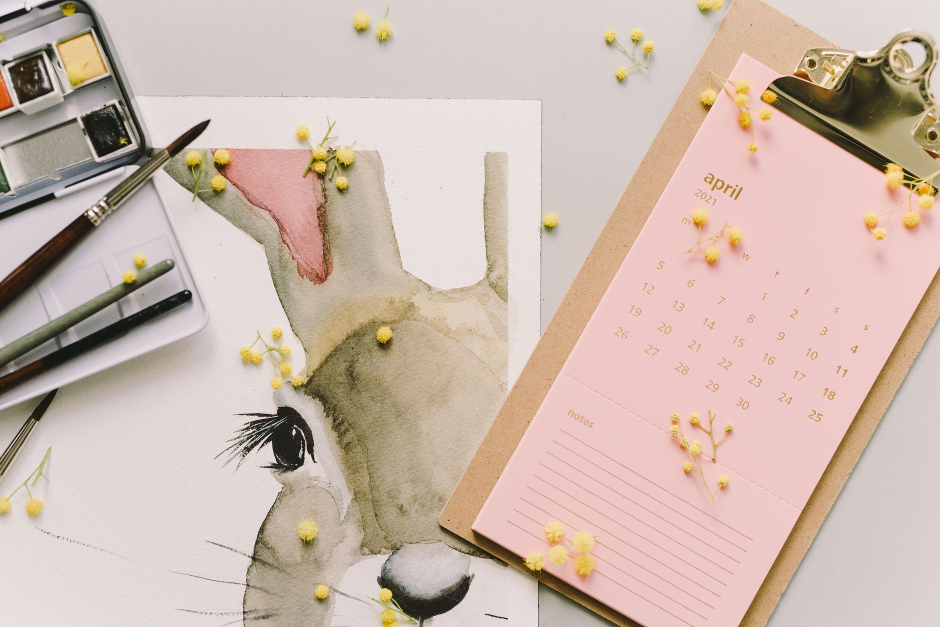 calendar planner desk creative