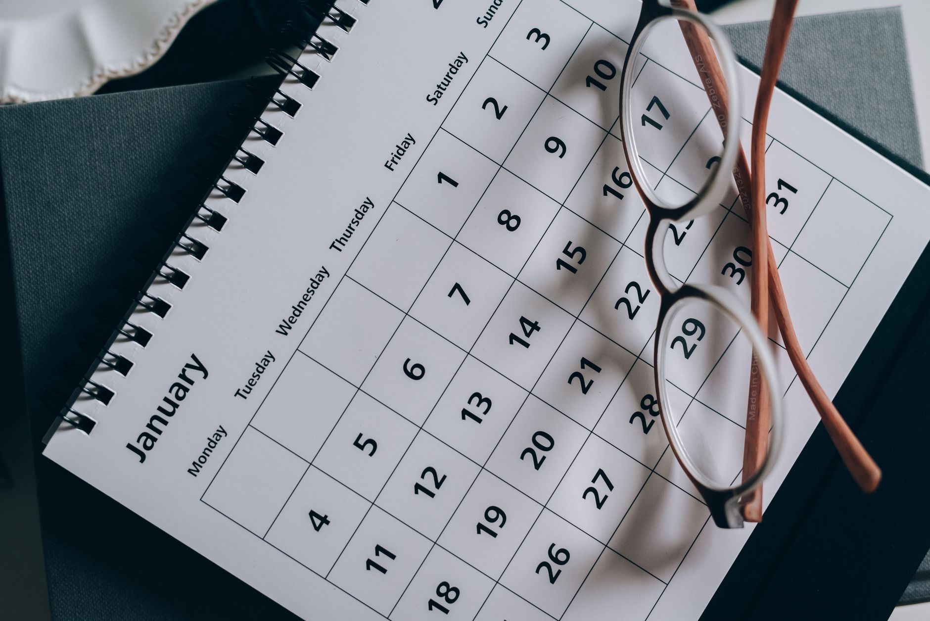 calendar planning reading books