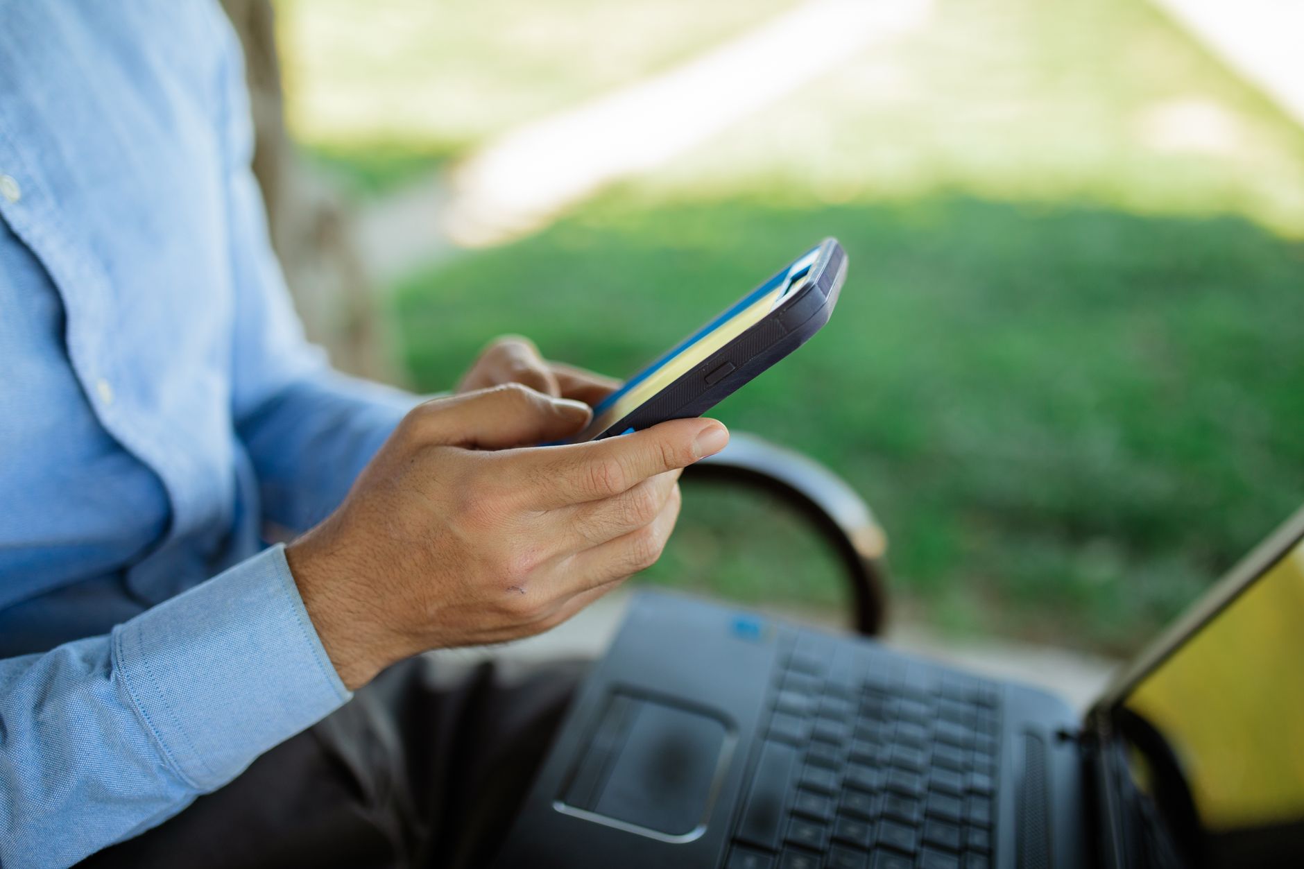 password manager smartphone laptop