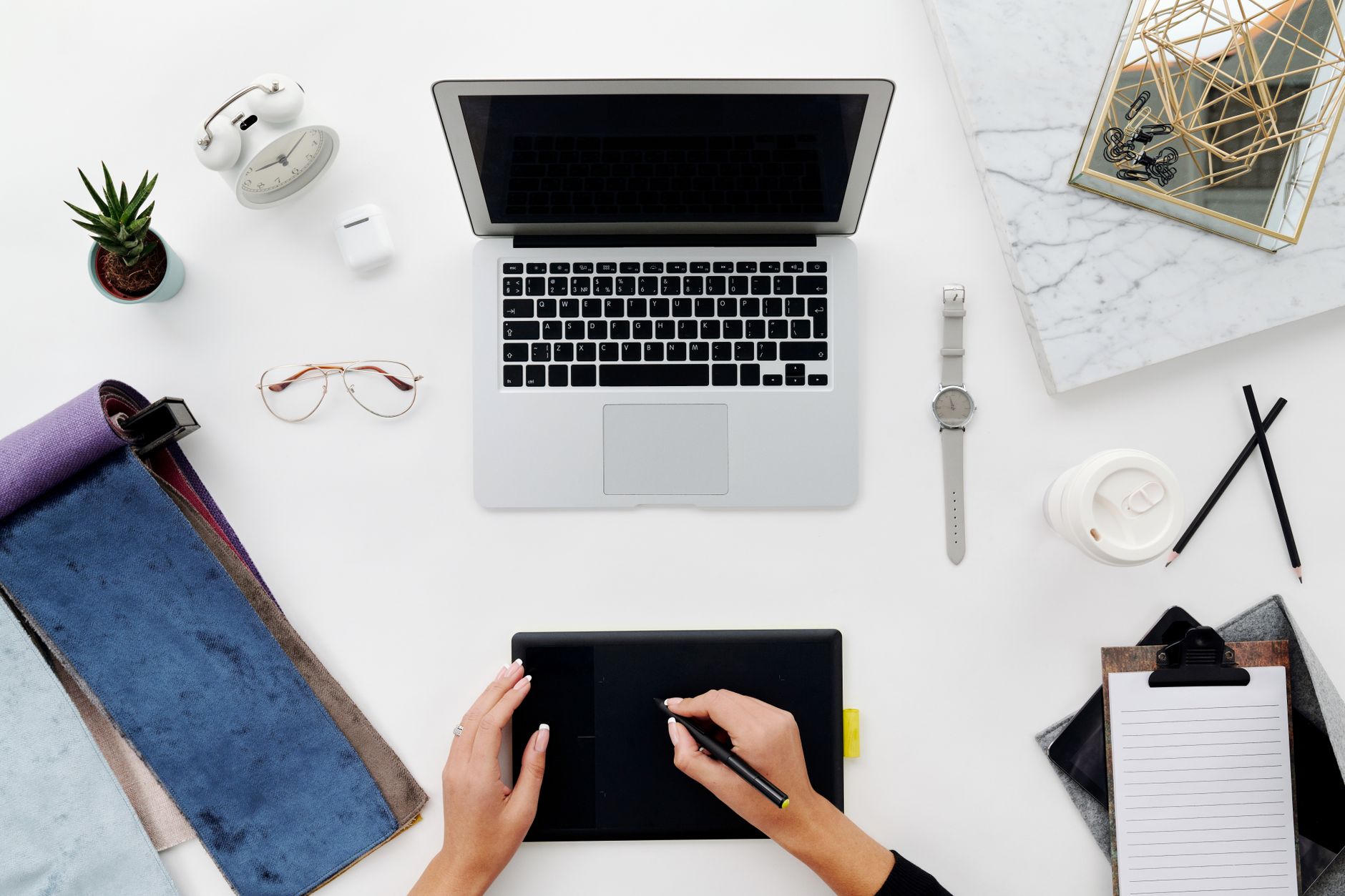 laptop workspace designer creative