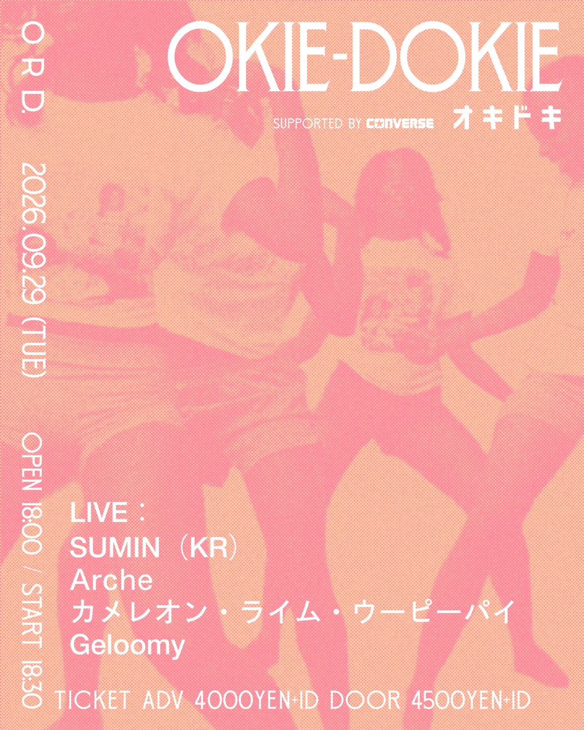 Flyer for OKIE-DOKIE at ORD Daikanyama