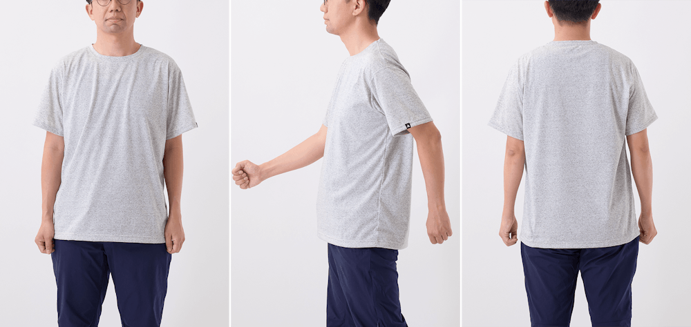 サイズ選びに迷ったら。YAMAP別注 生まれ変わったやまの服（はんそで / 2024）/UNISEX スタッフ着用画像集