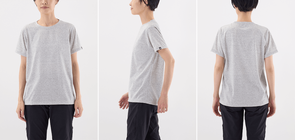 サイズ選びに迷ったら。YAMAP別注 生まれ変わったやまの服(はんそで / 2024)/UNISEX スタッフ着用画像集