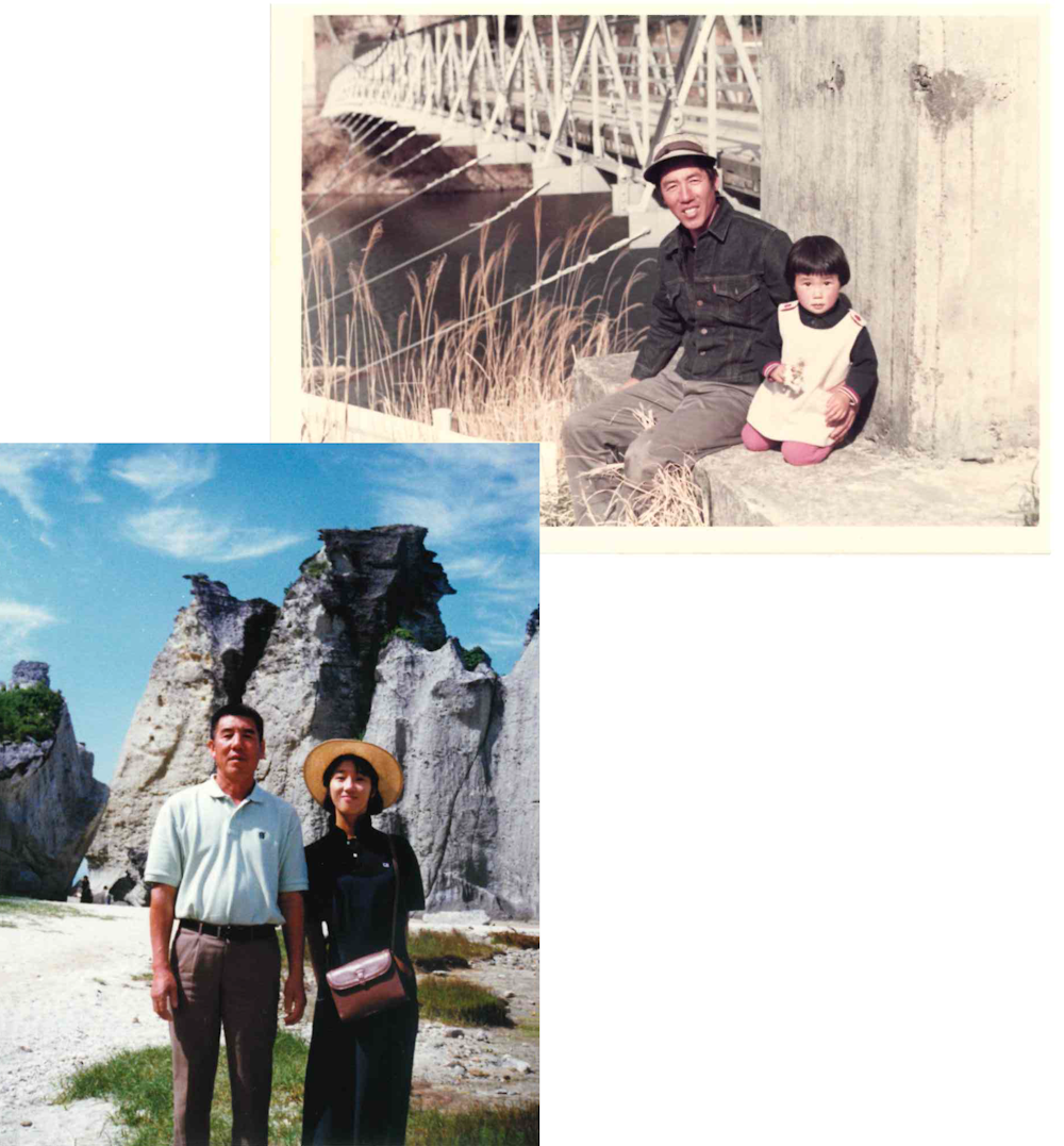 akishoさんとお父さまの思い出の写真