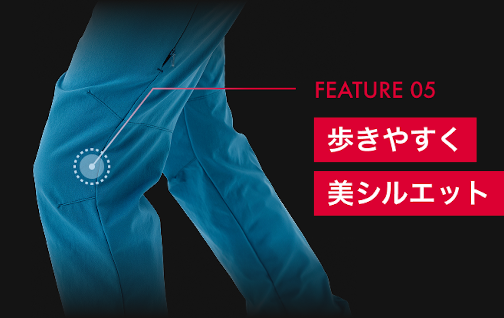 歩きやすく日シルエット