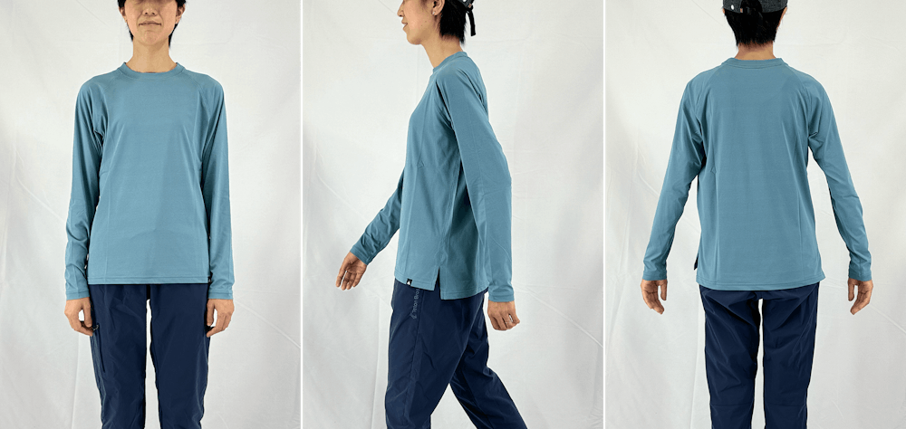 サイズ選びに迷ったら。YAMAPサンブロックロングスリーブT/UNISEX スタッフ着用画像集