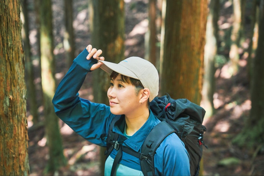 「あれ、帽子被ってたっけ？」 蒸し暑い樹林帯でもムレを感じない快適さ