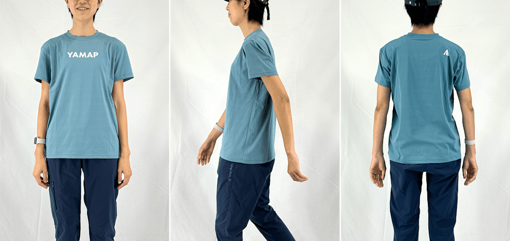 サイズ選びに迷ったら。YAMAPサンブロックロゴショートスリーブT/UNISEX スタッフ着用画像集