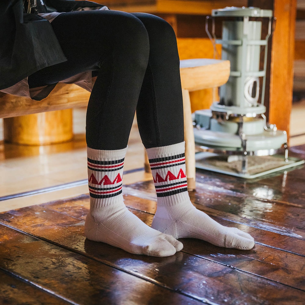 トレイルソックス ウールナイロンタビミドル