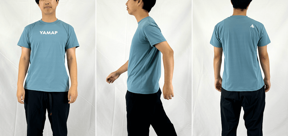 サイズ選びに迷ったら。YAMAPサンブロックロゴショートスリーブT/UNISEX スタッフ着用画像集